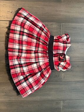 Carter's Red, White & Black Plaid Holiday Dress